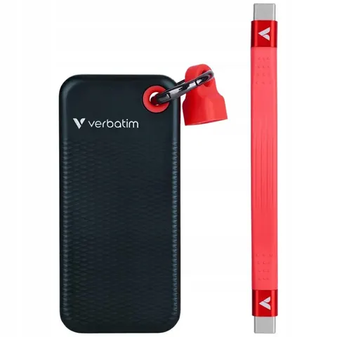 VERBATIM Externe SSD Pocket 1TB schwarz-rot – Bild 1