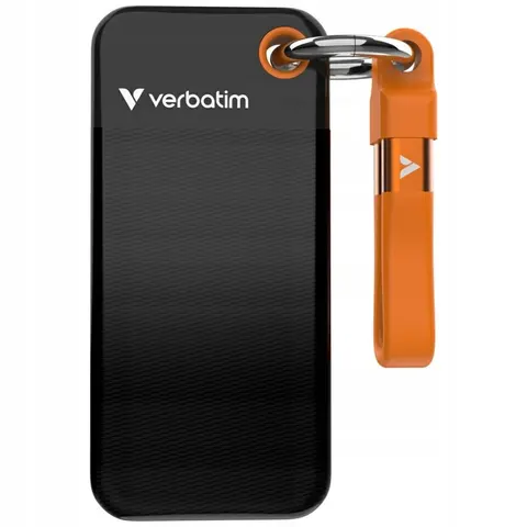VERBATIM Externe SSD Pocket 2TB schwarz-orange – Bild 1