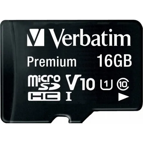 Verbatim microSDHC-Card 16GB Class 10 44082) – Bild 1