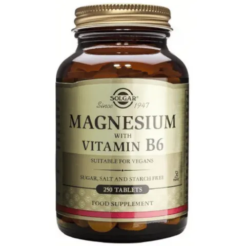 Solgar Magnesio + Vitamina B6 250 Comprimidos – imagen 1