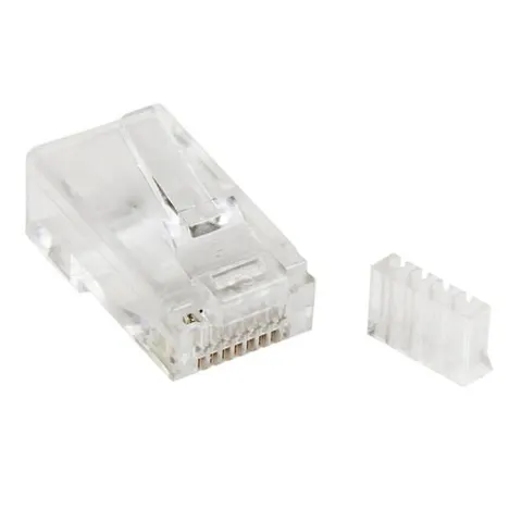 StarTech.com Cat 6 RJ45 Modular Plug for Solid Wire - 50 Pack Transparent RoHS 50.5 g 50 pc(s) 126 mm 102 mm – image 1