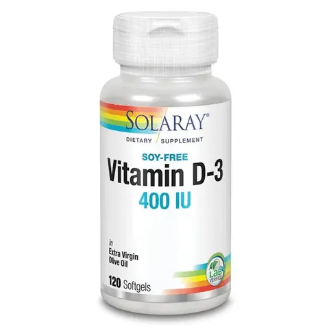 Solaray vit. d3 400ui 120perlas – imagen 1