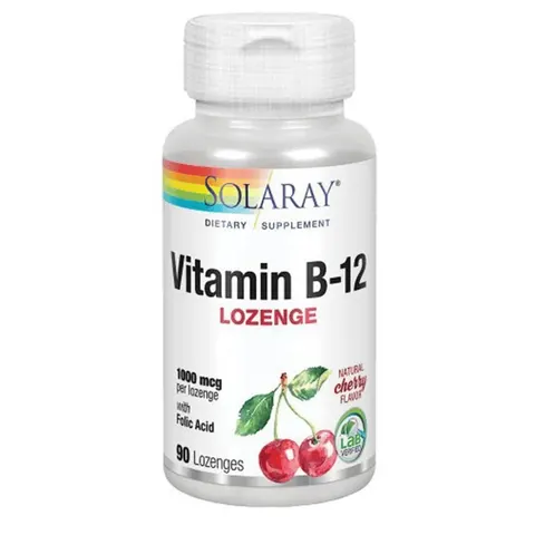 Solaray Vitamin B12 1000 mcg 90 Tablets – image 1