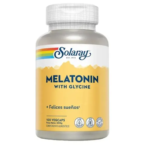 Solaray melatonina + glicina 100 vcaps – imagen 1