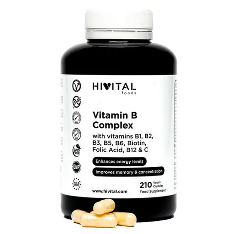 Hivital Foods Vitamin B Complex 210 VCaps – imagen 1