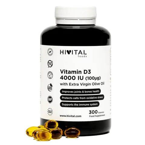 Hivital Vitamina D3 4000 UI 300 Perlas – imagen 1