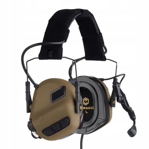 Zestaw słuchawkowy Earmor M32-CB Plus coyote brown – zdjęcie 1