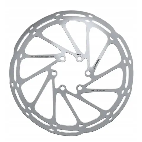 SRAM Centerline Rounded Remschijf eendelig, zilver Diameter 160mm – afbeelding 1