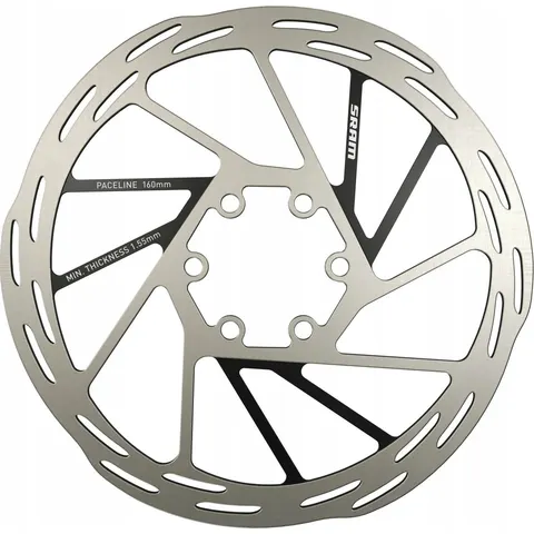Sram SCHIJF PACELINE ROUNDED 140mm zilver – afbeelding 1