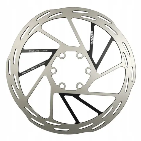 Sram SCHIJF PACELINE ROUNDED 160mm zilver – afbeelding 1