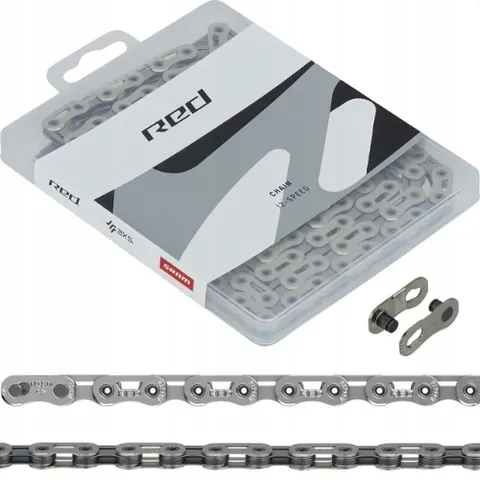 SRAM Red AXS E1 12-speed ketting, 126 schakels, zilver – afbeelding 1