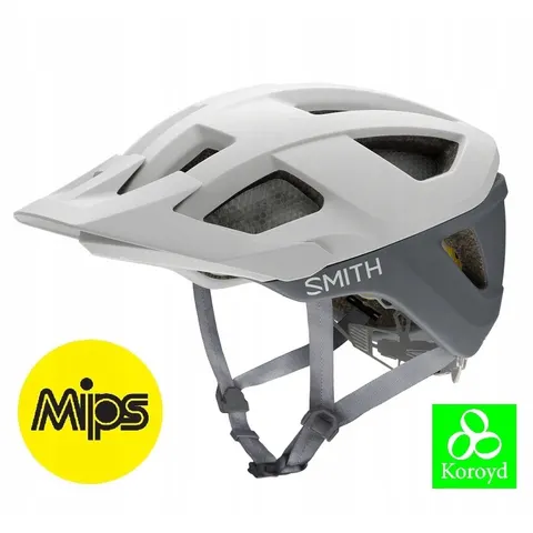 Kask Mtb Smith Session Mips matte white cement grey 55-59 M – zdjęcie 1
