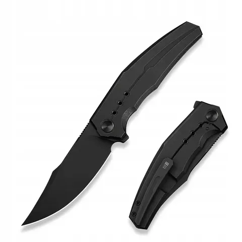 Nóż składany folder Edc WeKnife Kyklos Titanium Stonewashed Stal M390 – zdjęcie 1