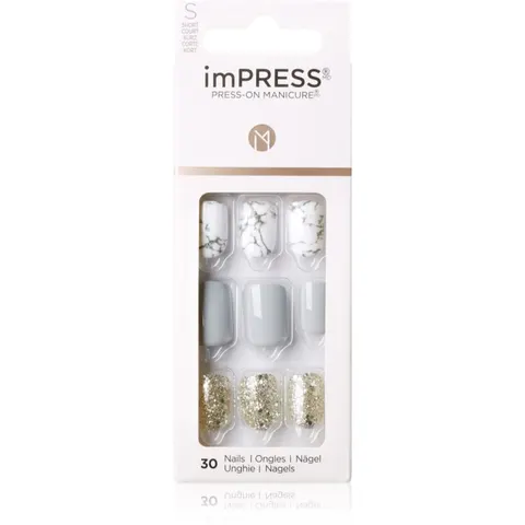 Kiss imPRESS Short false nails self-adhesive Knock Out 30 pc – image 1
