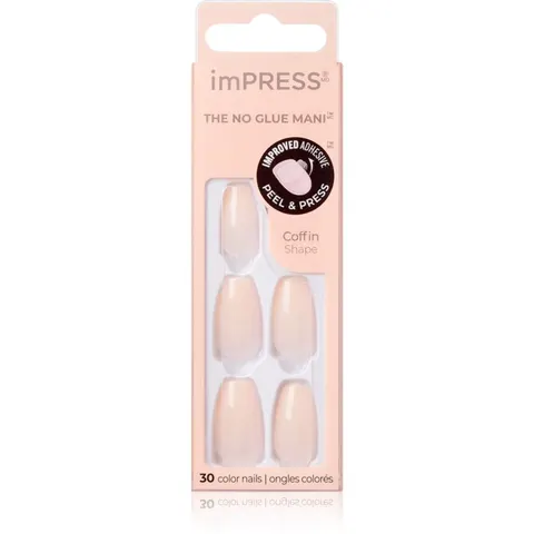 Kiss imPRESS The No Glue Mani Medium false nails Serendipity 30 pc – image 1
