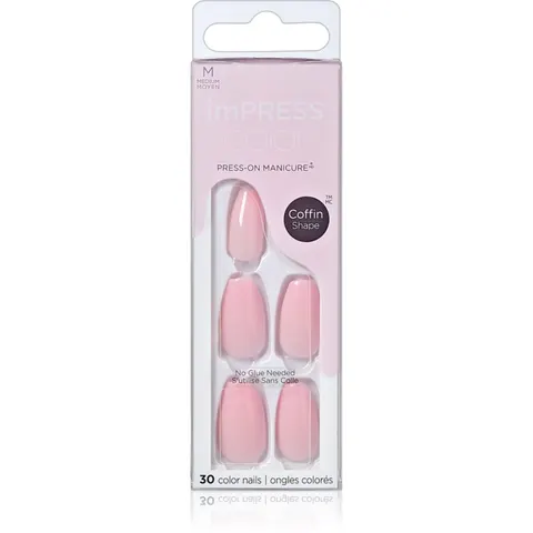 Kiss imPRESS Color Medium false nails Pink Dream 30 pc – image 1