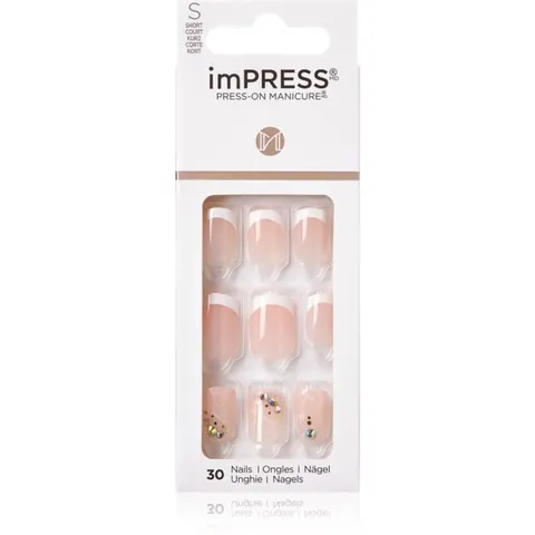 Kiss imPRESS Short false nails self-adhesive My Worth 30 pc – image 1