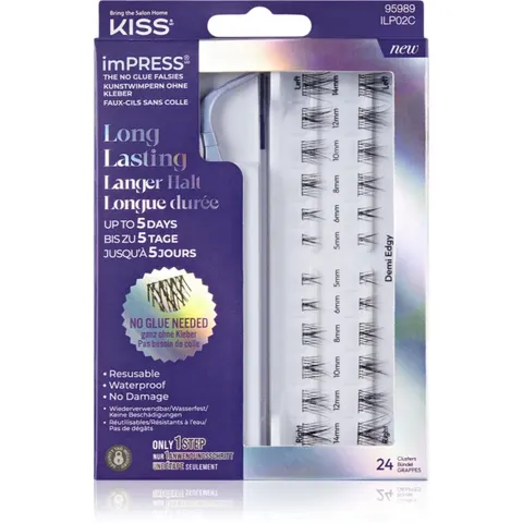 Kiss imPRESS LongLasting self-adhesive cluster lashes 20 pc – image 1