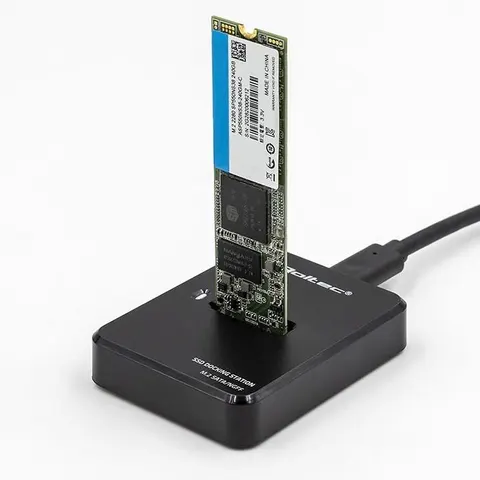 Qoltec Stacja Dokująca Dysków Ssd M.2 Sata Ngff Usb 3.1 – zdjęcie 1