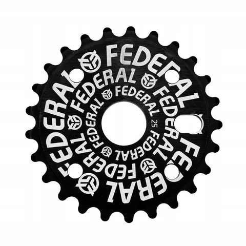 Federal Logo Solid BMX Sprocket (Schwarz - 25T) – Bild 1