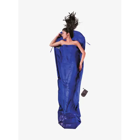 High Peak Mummieslaapzak - Zijde - Blauw – afbeelding 1