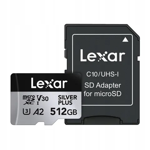 Lexar 512GB High-Performance Silver Plus MICROSDXC UHS – imagen 1