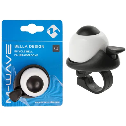 Messingschlager Klingel Mini Bella Design weiß – Bild 1
