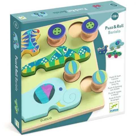 Puzzle 2 en 1 Puzz & Roll Bariolo - Djeco – image 1
