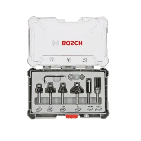BOSCH Fräser-Set 6-teilig 6 mm – Bild 1