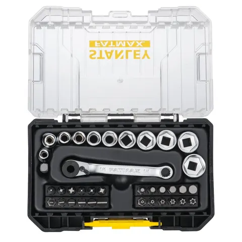 Stanley Fatmax PRO-STACK - Dopsleutelset - 37-delige Set - 1/4" aansluiting – afbeelding 1