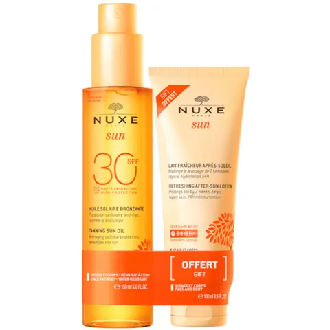 Nuxe Sun Set Sonnenöl LSF30 Gratis After-Sun – Bild 1