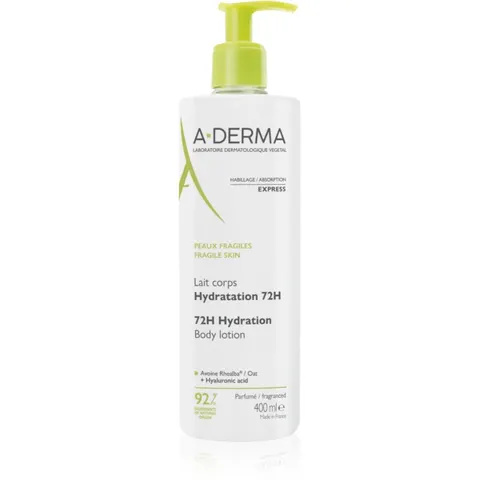 A-Derma Lait Corps Hydratation 72h 400 ML – immagine 1