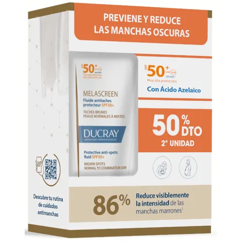 Ducray Melascreen Fluido SPF50+ 2x40 ml – imagen 1
