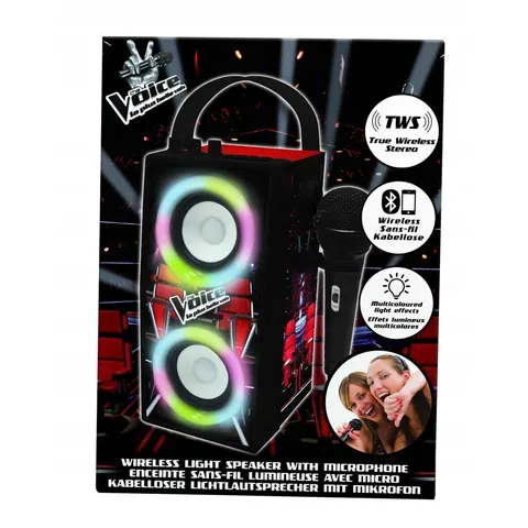 de Voice Trendy Portable Bluetooth® Luidspreker met microfoon en geweldige lichteffecten – afbeelding 1
