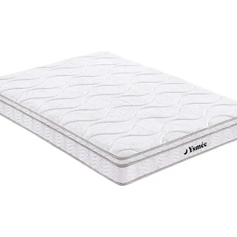vente-unique.com Matelas classique polyester blanc 140 x 200 Blanc 200x20x140cm – image 1