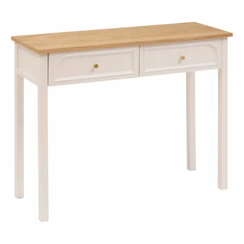 Console met 2 laden van grenenhout MOHEA – afbeelding 1