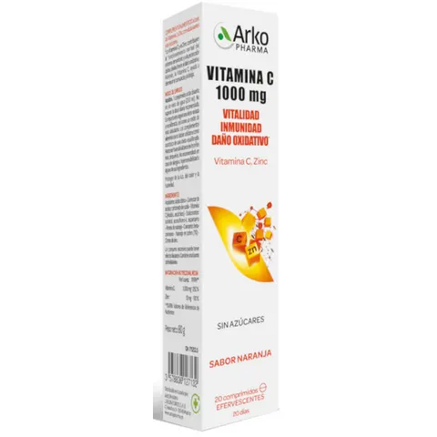 Arkopharma Vitamina C + Zinc Comprimidos Efervescentes x20 – imagen 1
