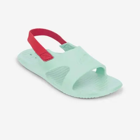 Chaussure sandale piscine enfant slap 100 basic menthe rose – image 1