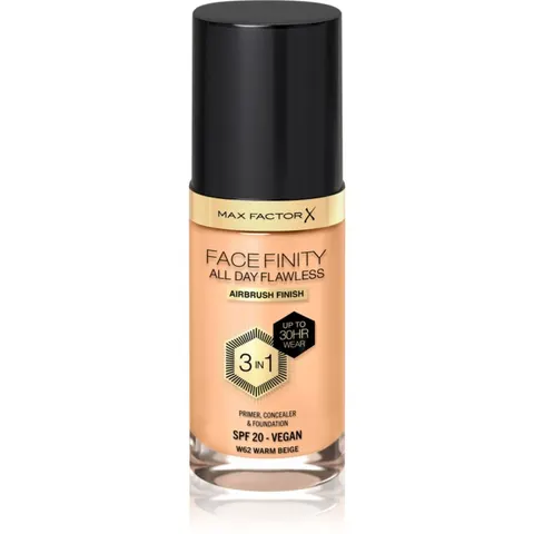 Max Factor Facefinity 3 in 1 Primer Concealer & Foundation W62 Warm – image 1