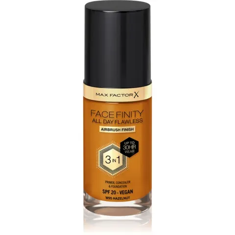 Max Factor Facefinity All Day Flawless long-lasting foundation SPF 20 shade W95 Hazelnut 30 ml – image 1