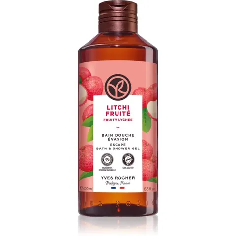 Yves Rocher Fruity Lichee Douchegel 400 ml – afbeelding 1