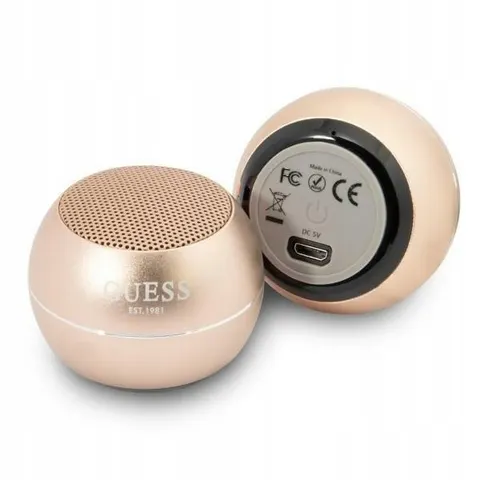 Guess Mini Bluetooth Speaker - 3W vermogen & 4 uur speeltijd - Goud – afbeelding 1