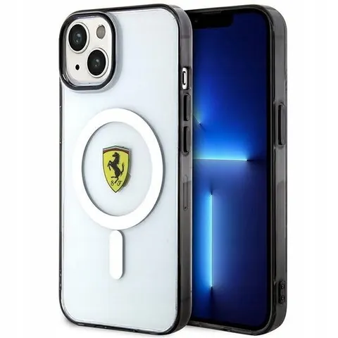 Ferrari Hardcase Do Iphone 14 Plus 15 Plus 6.7 Transparentny Outline – zdjęcie 1