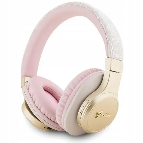 Handsfree Bluetooth Guess 4G Tone on Tone Script Logo, A2DP, Rosa – Bild 1