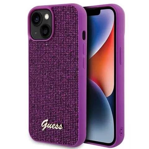 Guess Square Mirror Back Case - Apple iPhone 15 (6.1") - Fuchsia – afbeelding 1