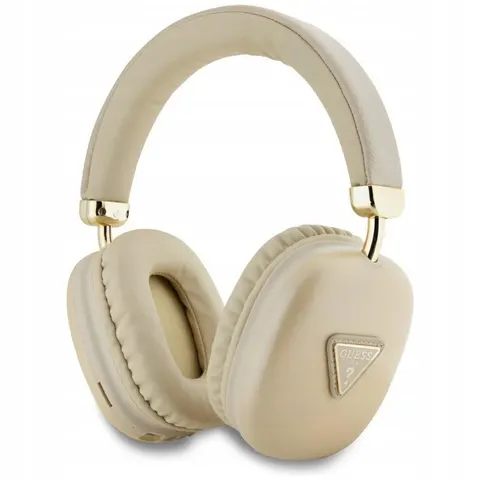 Guess Bluetooth Stereo Koptelefoon - Saffiano Triangle Logo - Goud – afbeelding 1