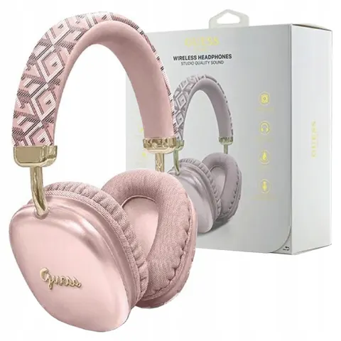 Guess G-Cube Bluetooth Stereo Over-Ear Koptelefoon - Roze – afbeelding 1