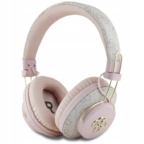 Handsfree Bluetooth Guess 4G Metal Logo, A2DP, Rosa – Bild 1