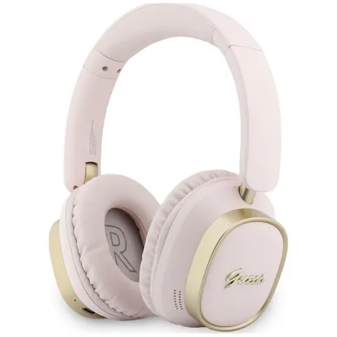 Auricolare Bluetooth Guess Rectangle Metal Script, A2DP, Rosa – immagine 1