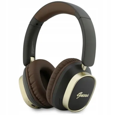 Auricolare Bluetooth Guess Rectangle Metal Script, A2DP, Marrone – immagine 1